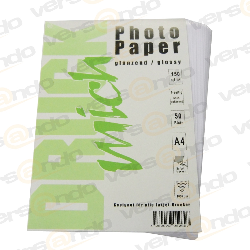 Fotopapier-BB-Office-DIN-A4-50-Blatt-fuer-Inkjet-150g-m-hochglaenzend