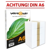 2000 Sheets Copy Paper DIN A6 80 g/m² versando Brand 80 high white