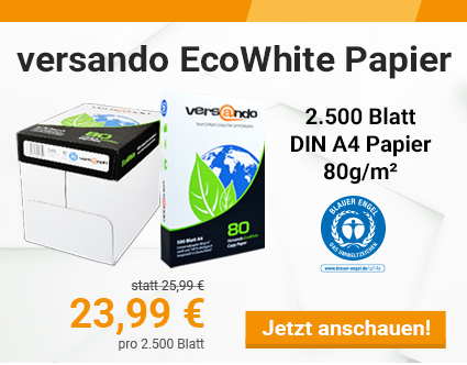 Banner - EcoWhite Papier 2500 Blatt Rabatt 23,99