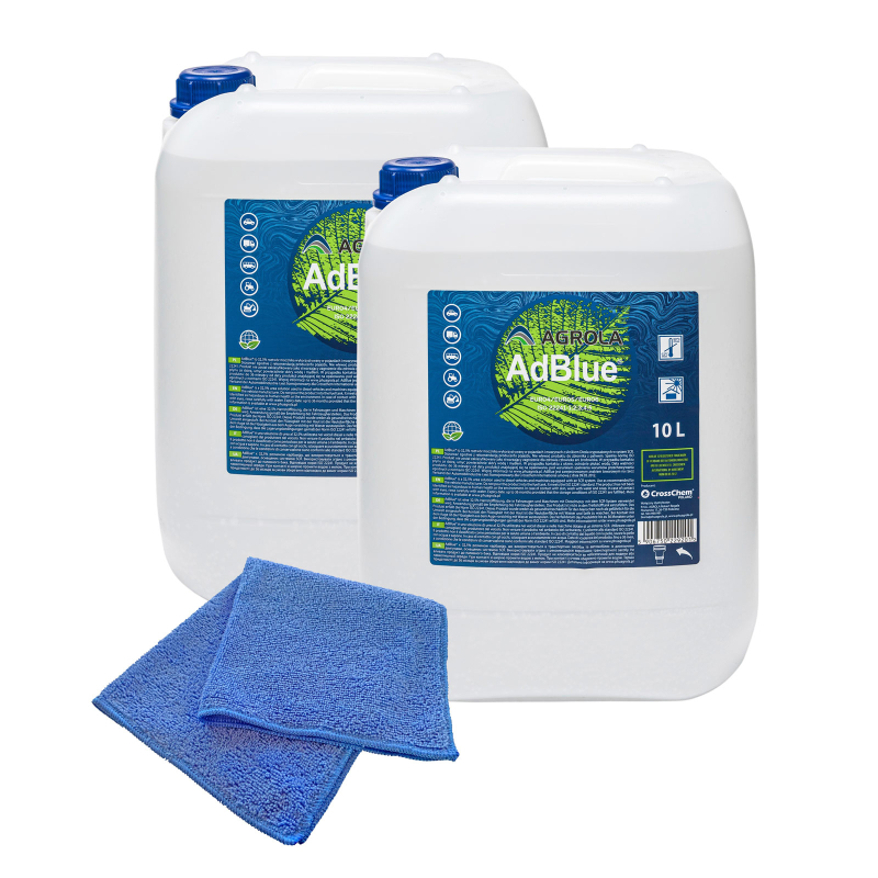AdBlue AGROLA inkl. Füllschlauch 20 Liter (2x 10 Liter) + Microfasert,  20,99 €