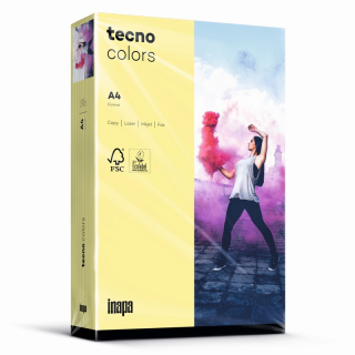 Farbpapier A4 120 g/m² 250 Blatt inapa tecno Colors hell gelb