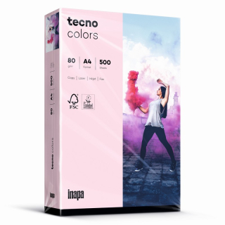 Farbpapier A4 80 g/m² 500 Blatt inapa tecno Colors hell rosa