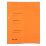 Hole-Punched Folders Falken 80000516, A4, orange on half...