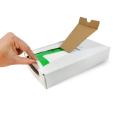 Lieferscheintaschen versando DIN lang, grün/schwarz, selbstklebend, Pergamin-Papier, öko, 1000 Stück (4x 250 Stück Spenderbox)