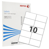 Etiketten Xerox 003R97452 | 105x57 mm | hochweiß | 2x5 Etiketten pro Blatt | 100 Bögen DIN A4 ##