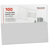 10x Trennstreifen Falken Karton 100 Stück Farbe grau##