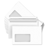 Briefumschläge versando C6, weiß, mit Fenster, selbstklebend