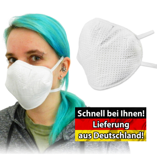 Virosave M108AV+ Mund-Nasen-Bedeckung waschbar mehrweg Alltagsmaske (Filterleistung laut Hersteller > 99%) - Made in Germany / Saxony###