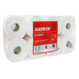 Toilettenpapier KATRIN Classic Toilet 250 Eco 3-lagig 250 Blatt (Packung a 8 Rollen)
