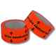 Klebeband PVC Markierungsband farbig "Bitte mindestens 1,5m Abstand halten!" 66m x 50mm Rolle rot/orange###