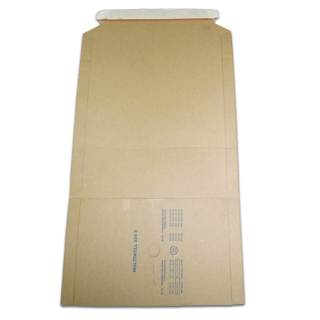 Buchverpackung flexibel Post-Karton braun 245mm x 165mm x 20 - 70mm (innen) BV2