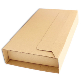 Buchverpackung flexibel Post-Karton braun 280mm x 205mm x 20 - 70mm (außen) BV3